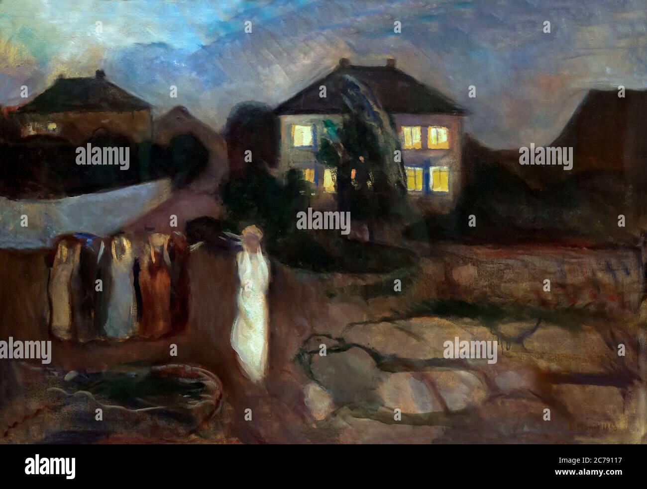 Der Sturm, Edvard Munch, 1893, Stockfoto