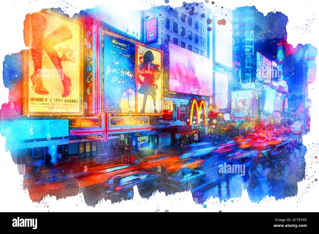 New York, Manhattan Panorama Stockfoto