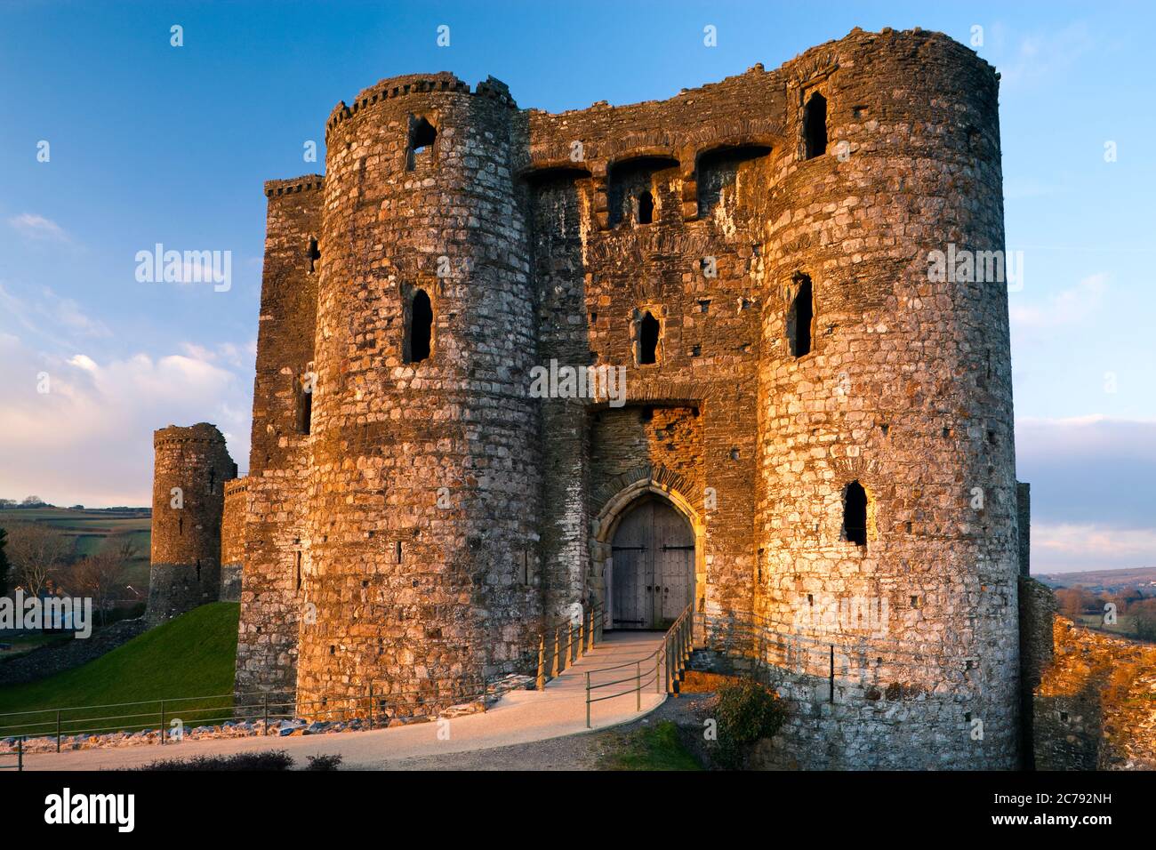 Kidwelly Castle Carmarthenshire Wales Stockfoto