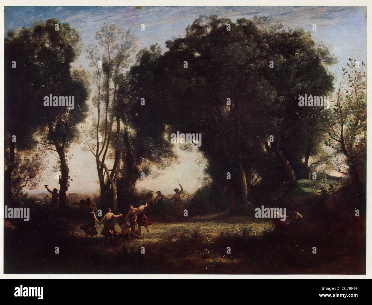 Jean-Baptiste Camille Corot (1796-1875). Une matinée : danse des nymphes. 1850. 98 x 131 cm Stockfoto