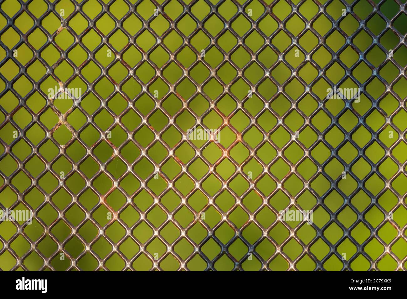 Metallgitter Stockfoto
