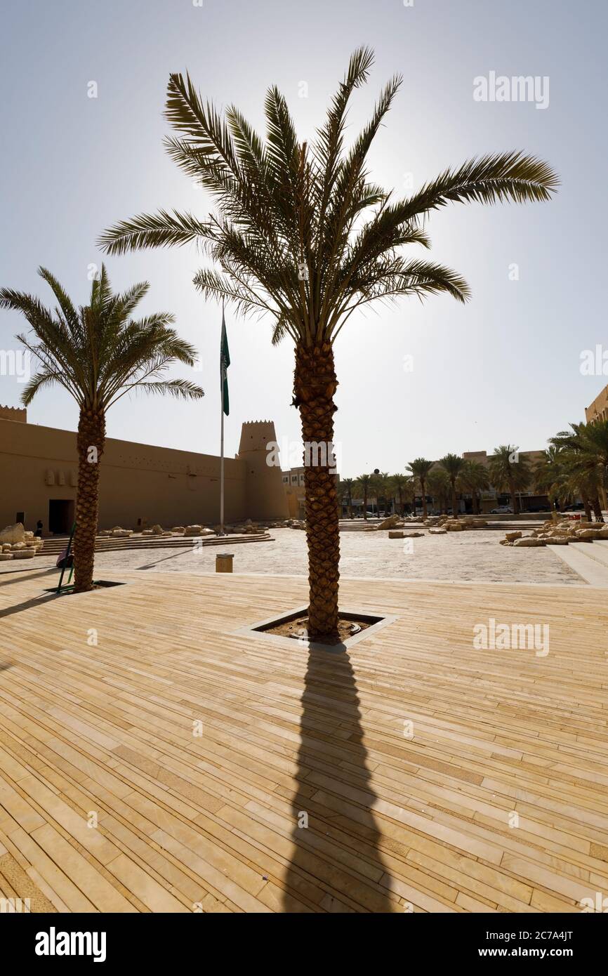 Old Al Masmak Fort in der Innenstadt von Riad, Königreich Saudi-Arabien Stockfoto
