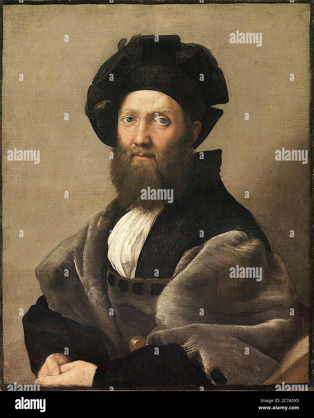 BALDASSARE CASTIGLIONE (1478-1529) Italienischer Höfling, Diplomat, Soldat und Schriftsteller Stockfoto