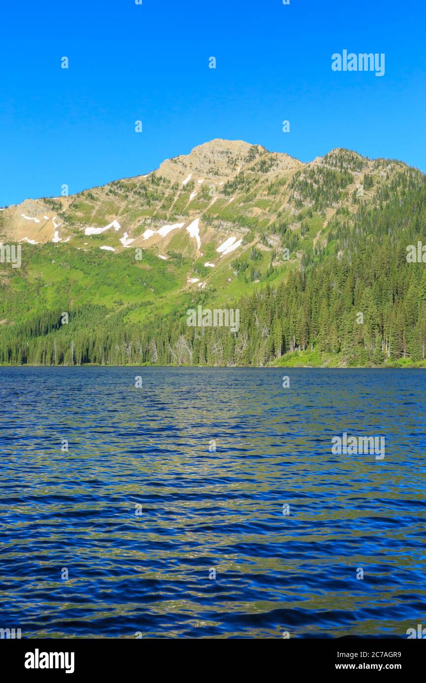 marion See in der Wildnis der großen Bären bei essex, montana Stockfoto
