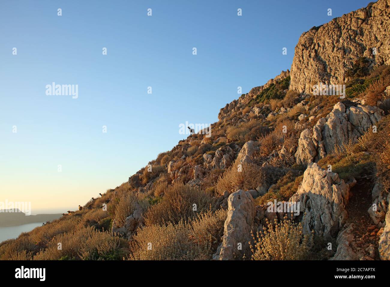 Balos Strand Sonne Lagune Berg kreta Insel Sommer 2020 covid-19 Saison Urlaub hohe Qualität drucken Stockfoto