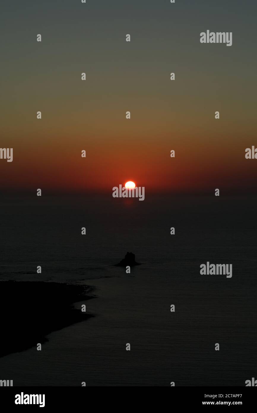 Balos Strand Sonne Lagune Berg kreta Insel Sommer 2020 covid-19 Saison Urlaub hohe Qualität drucken Stockfoto