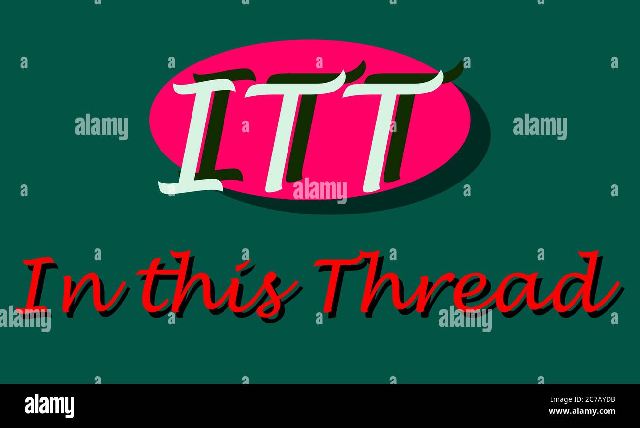 In diesem Thread werden Kommunikations-Tags mit Logo angezeigt Stock Vektor