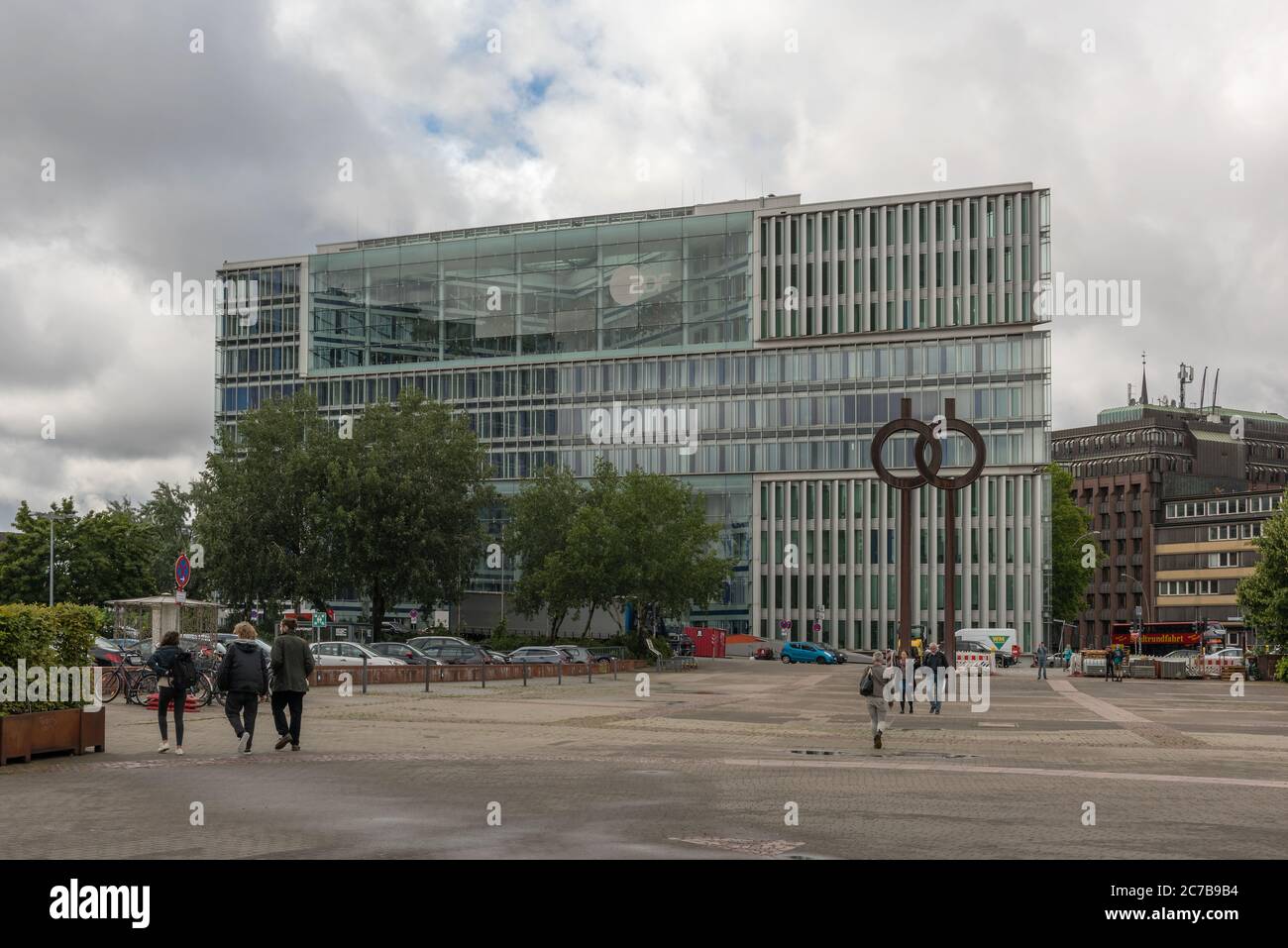 ZDF-Gebäude, zweites deutsches Fernsehstudio Hamburg, Deutschland Stockfoto