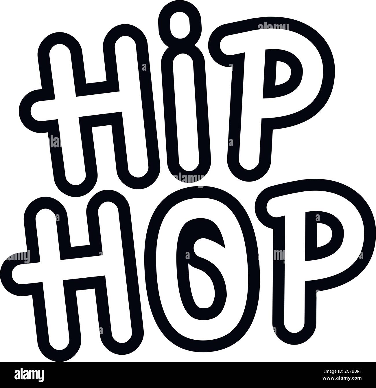 HipHop Wandfarbe Symbol. Outline Hiphop Wandfarbe Vektor-Symbol für Web-Design isoliert auf weißem Hintergrund Stock Vektor