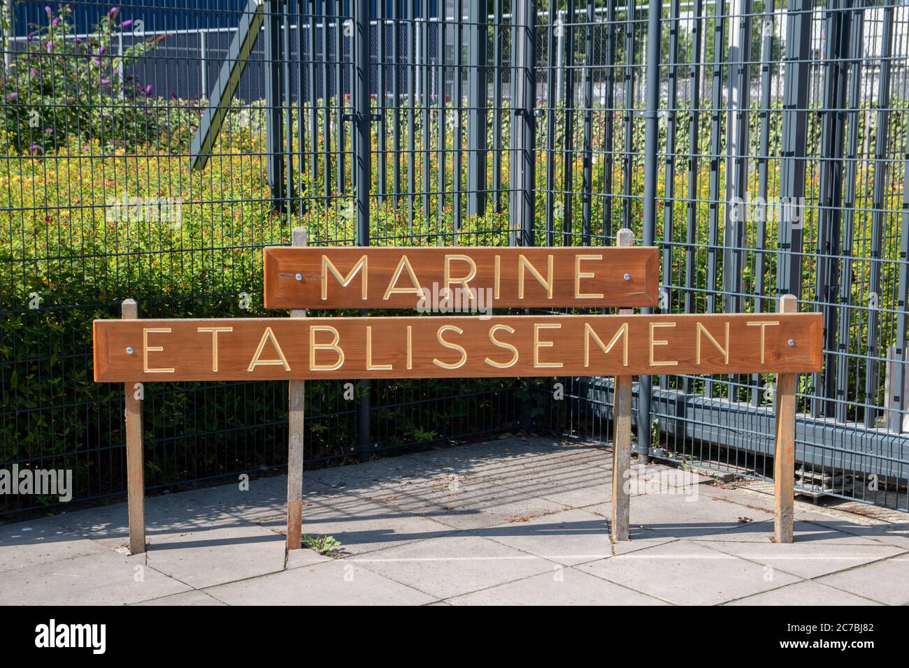 Information Marine Etablissement In Amsterdam Niederlande 13-7-2020 Stockfoto