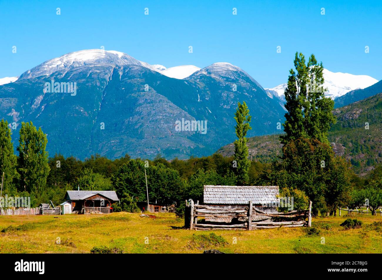 Gaucho Stall in Patagonien - Argentinien Stockfoto