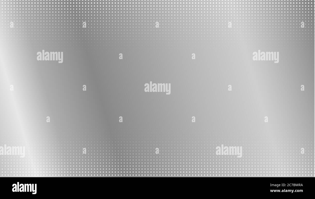 Abstrakter Metallhintergrund mit Punkten und Licht Stockfoto