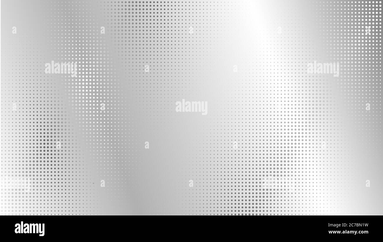 Abstrakter Metallhintergrund mit Punkten und Licht Stockfoto