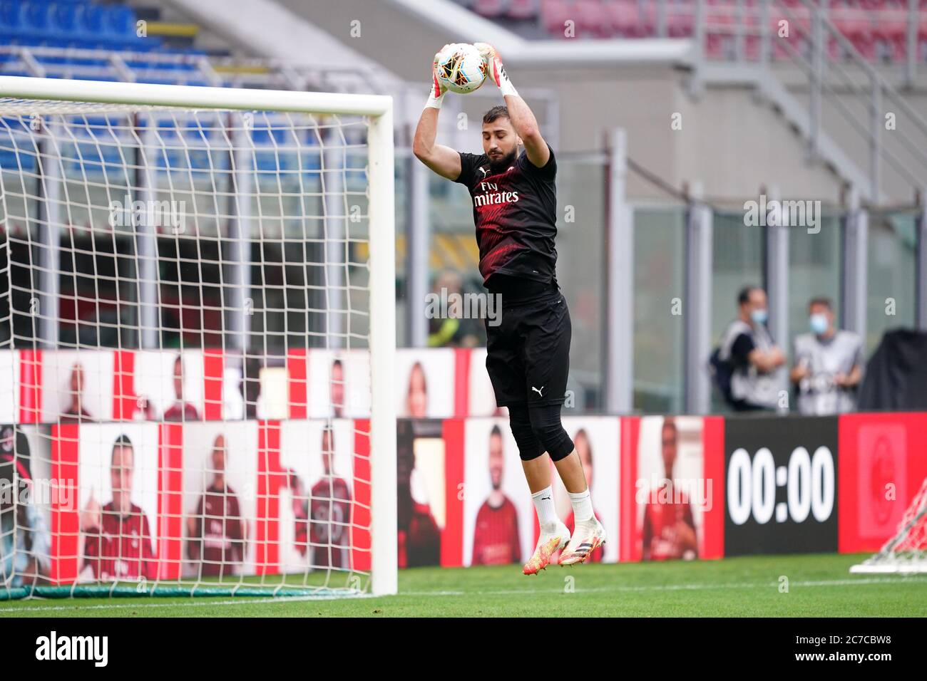 Mailand, (Italien). Juli 2020. Italienische Serie A. AC Mailand vs Parma Calcio . Gianluigi Donnarumma von AC Mailand . Stockfoto