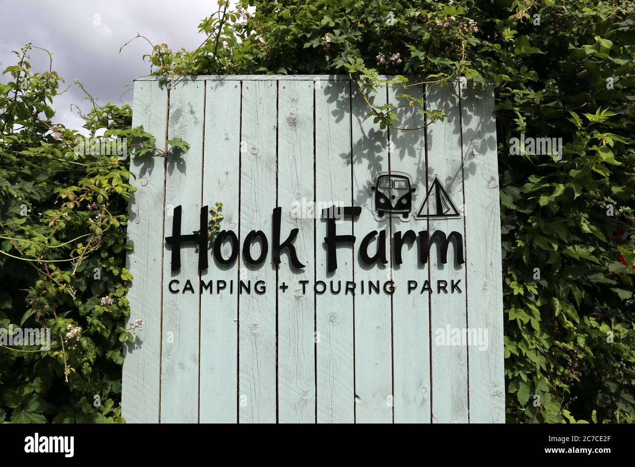 Hook Farm camping, Gore Lane, Uplyme, Devon, England, Großbritannien, Vereinigtes Königreich, UK, Europa Stockfoto