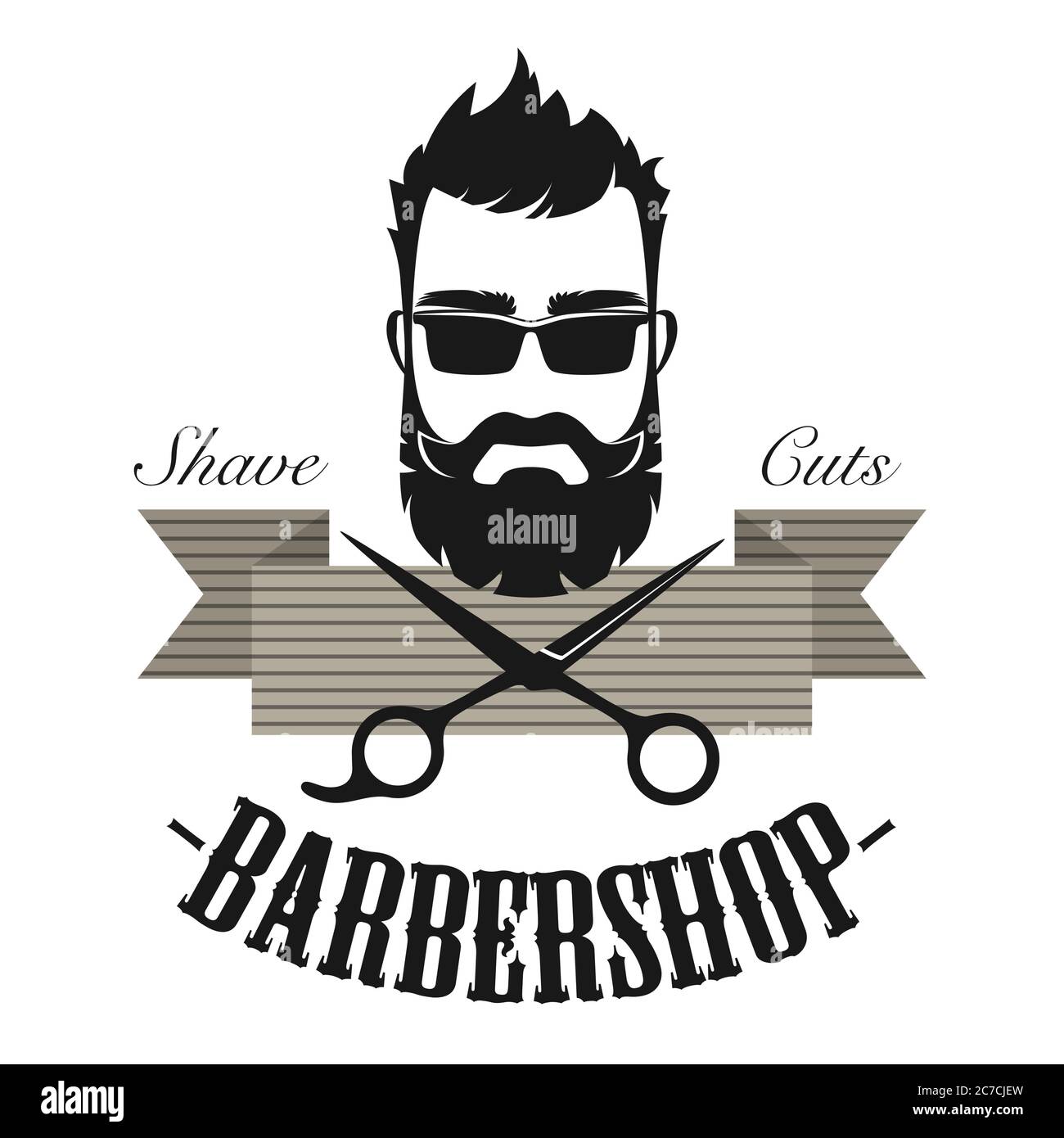 Friseur Shop Vintage Klassische Label Abzeichen Emblem Hipster Antiken Gentleman Logo Vektor Illustration Stock Vektorgrafik Alamy