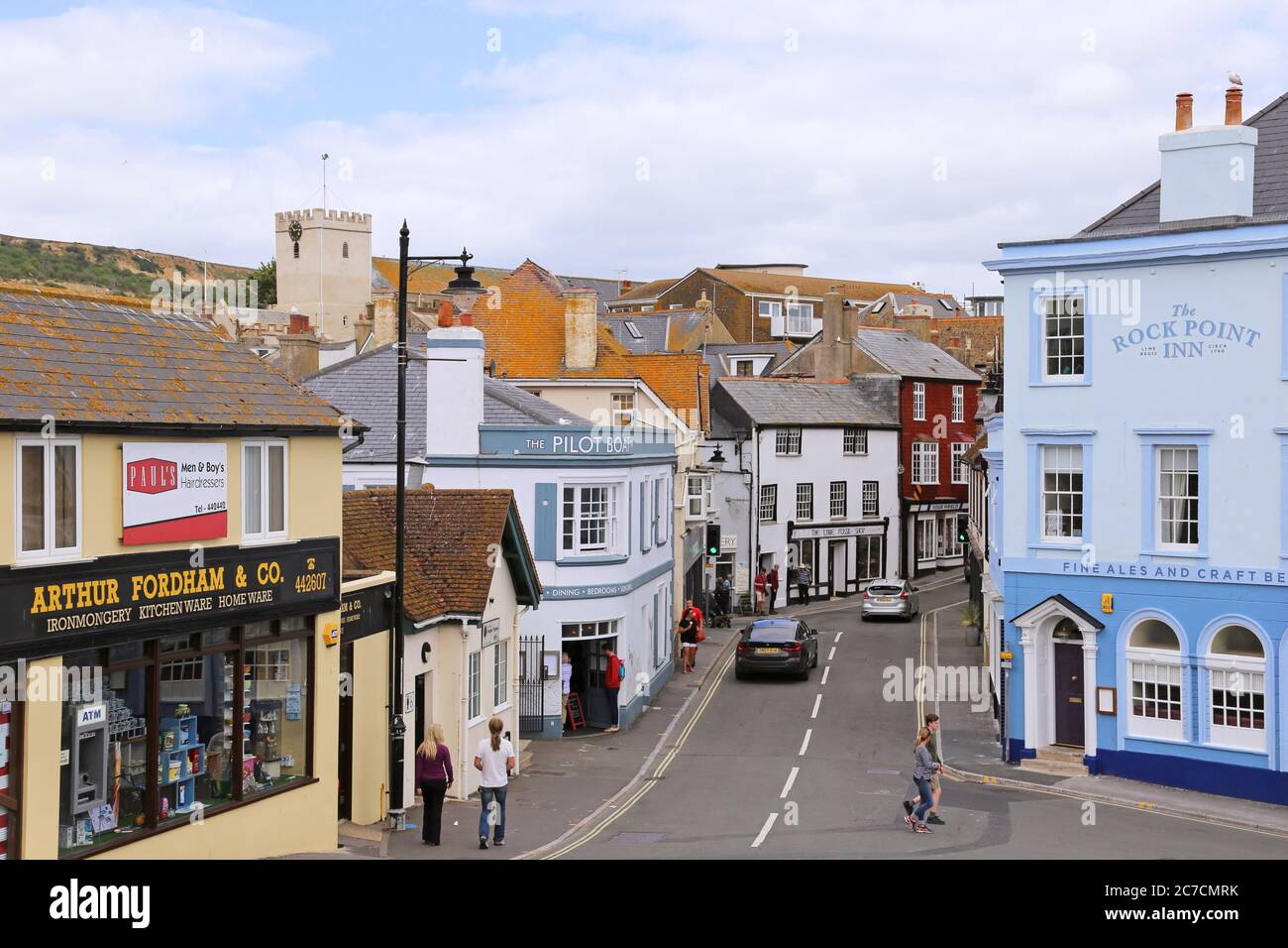 Broad Street, Lyme Regis, Dorset, England, Großbritannien, Großbritannien, Großbritannien, Großbritannien, Europa Stockfoto