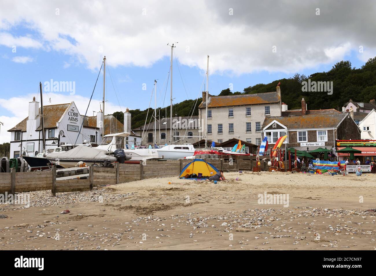 Cobb Arms and Harbour Inn, Marine Parade, Lyme Regis, Dorset, England, Großbritannien, Großbritannien, Großbritannien, Europa Stockfoto