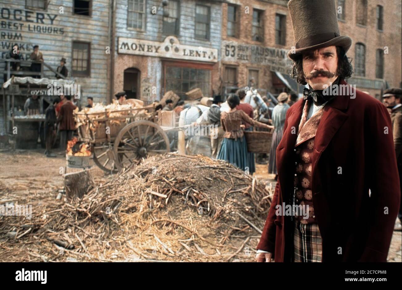 Daniel Day Lewis in Gangs of New York - Werbefilm Stockfoto