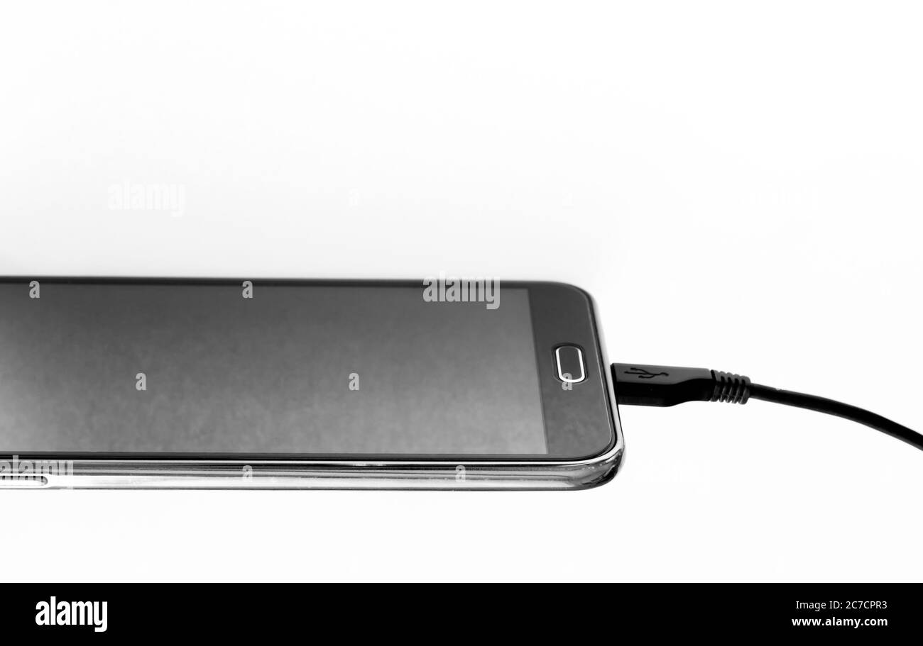 Ladekabel für Smartphone Stockfoto