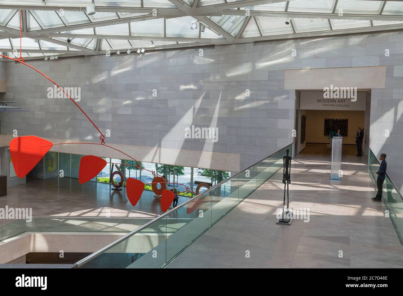 Innenraum der East Building, National Gallery, Washington DC, USA, Nordamerika Stockfoto