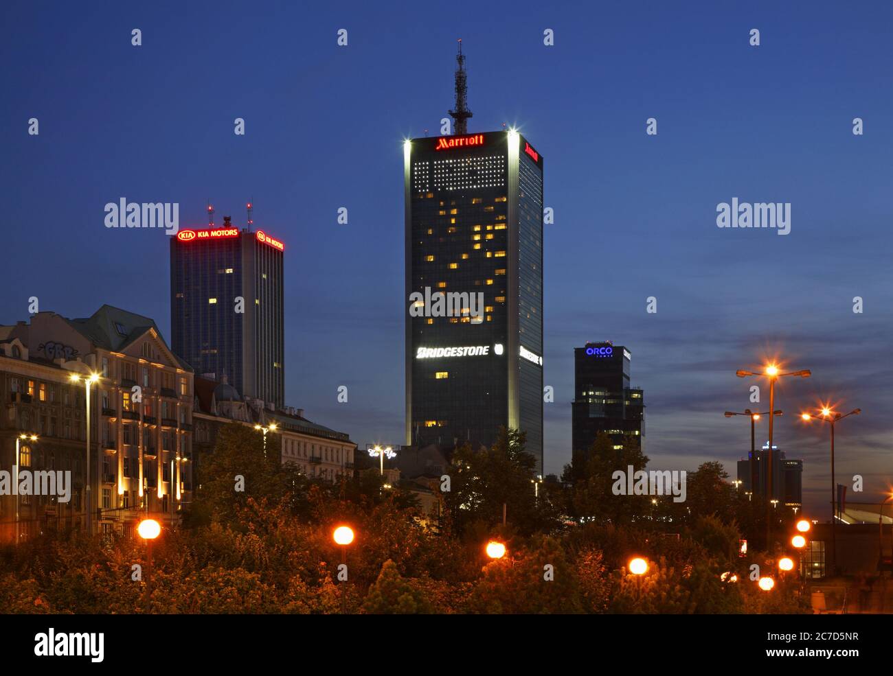 Jerusalem Avenue (Aleje Jerozolimskie)in Warschau. Polen Stockfoto