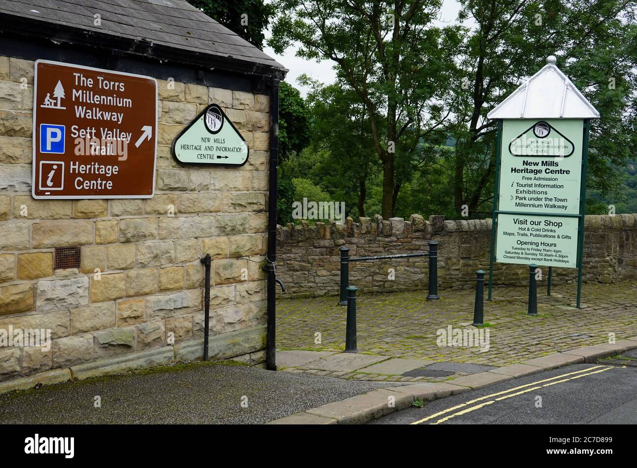 New Mills Heritage and Information Centre, Derbyshire. Stockfoto