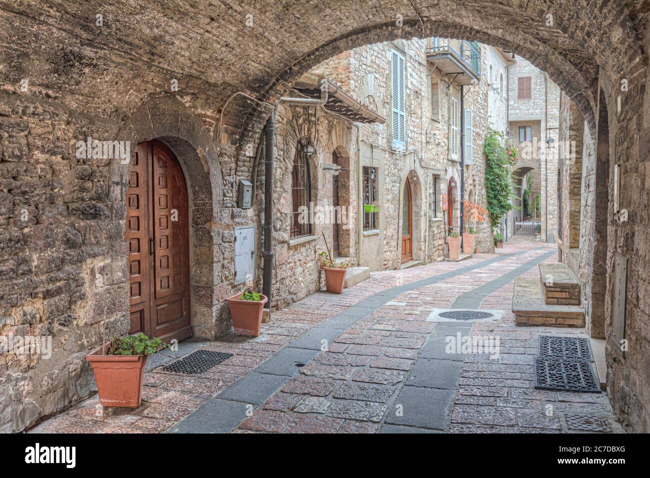 Assisi, Umbrien, Italien, Europa Stockfoto