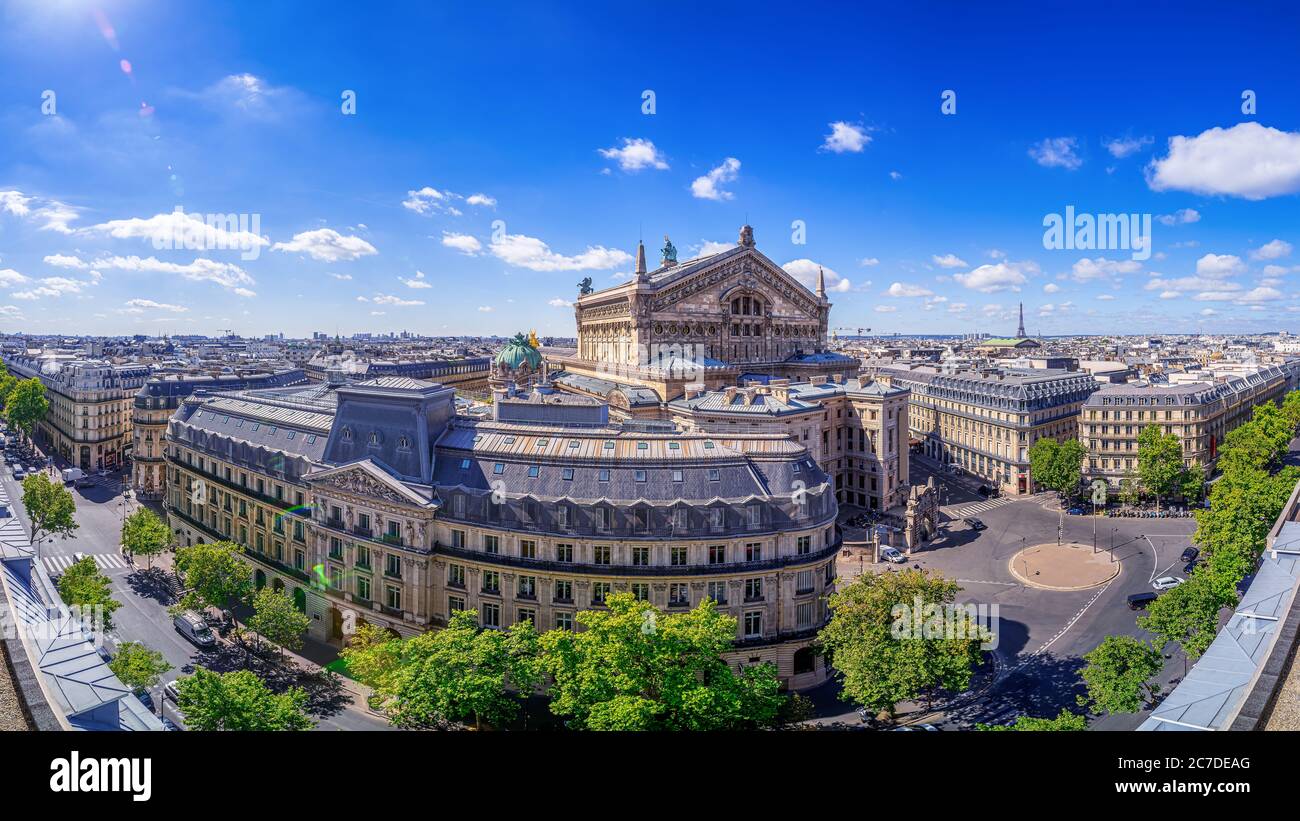 Panoramablick auf das Zentrum von paris, frankreich Stockfoto