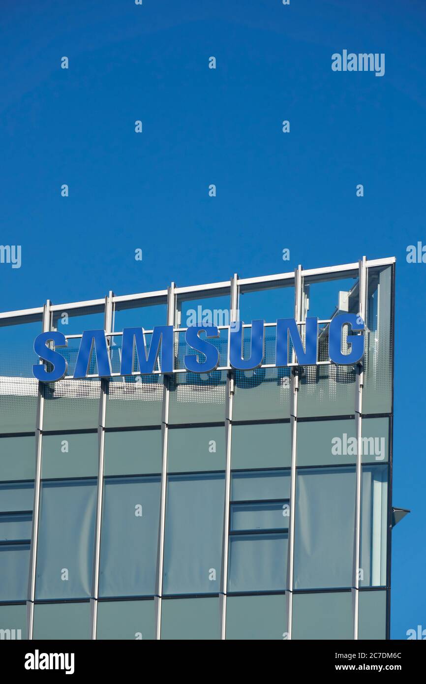 Neue Samsung Forschungs- und Entwicklungsbüros im South Flatz Gebäude auf Great Northern Way, Vancouver, BC, Kanada Stockfoto
