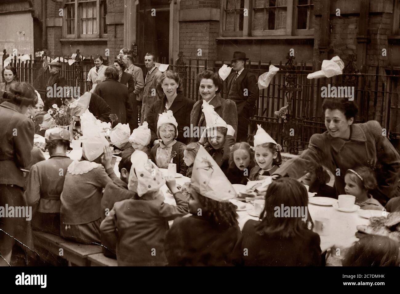 VE-Tag 1945, 8. Mai das Ende der Zweiten Welt Stockfoto