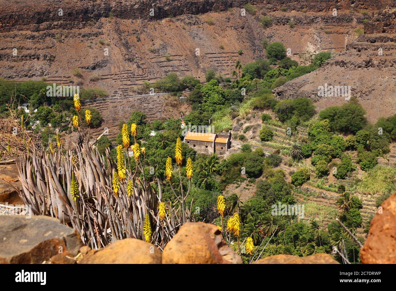Blick auf Santiago Island, Kap Verde Stockfoto
