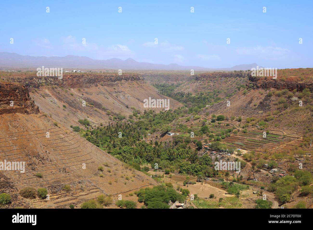 Blick auf Santiago Island, Kap Verde Stockfoto