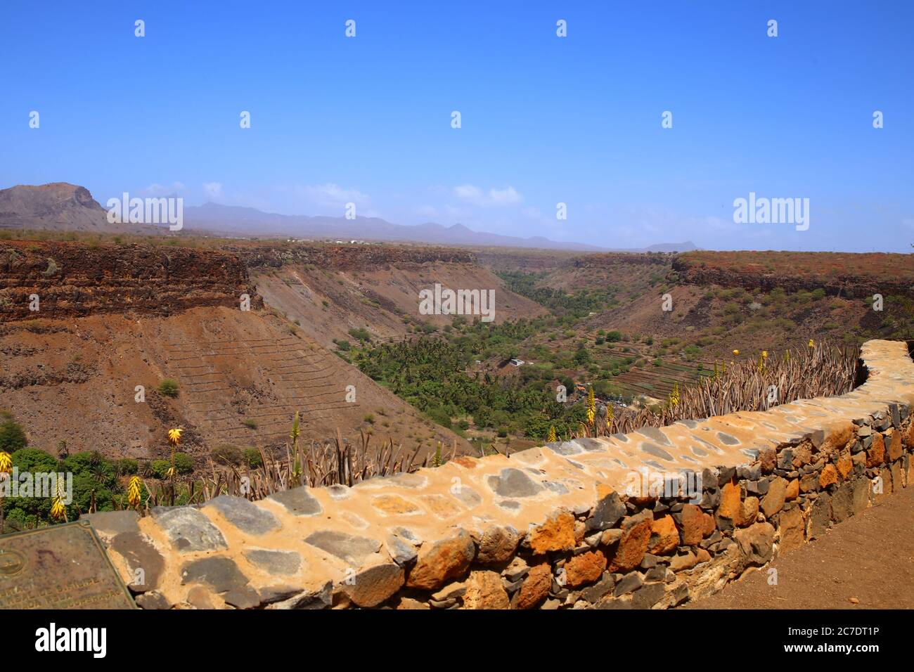 Blick auf Santiago Island, Kap Verde Stockfoto