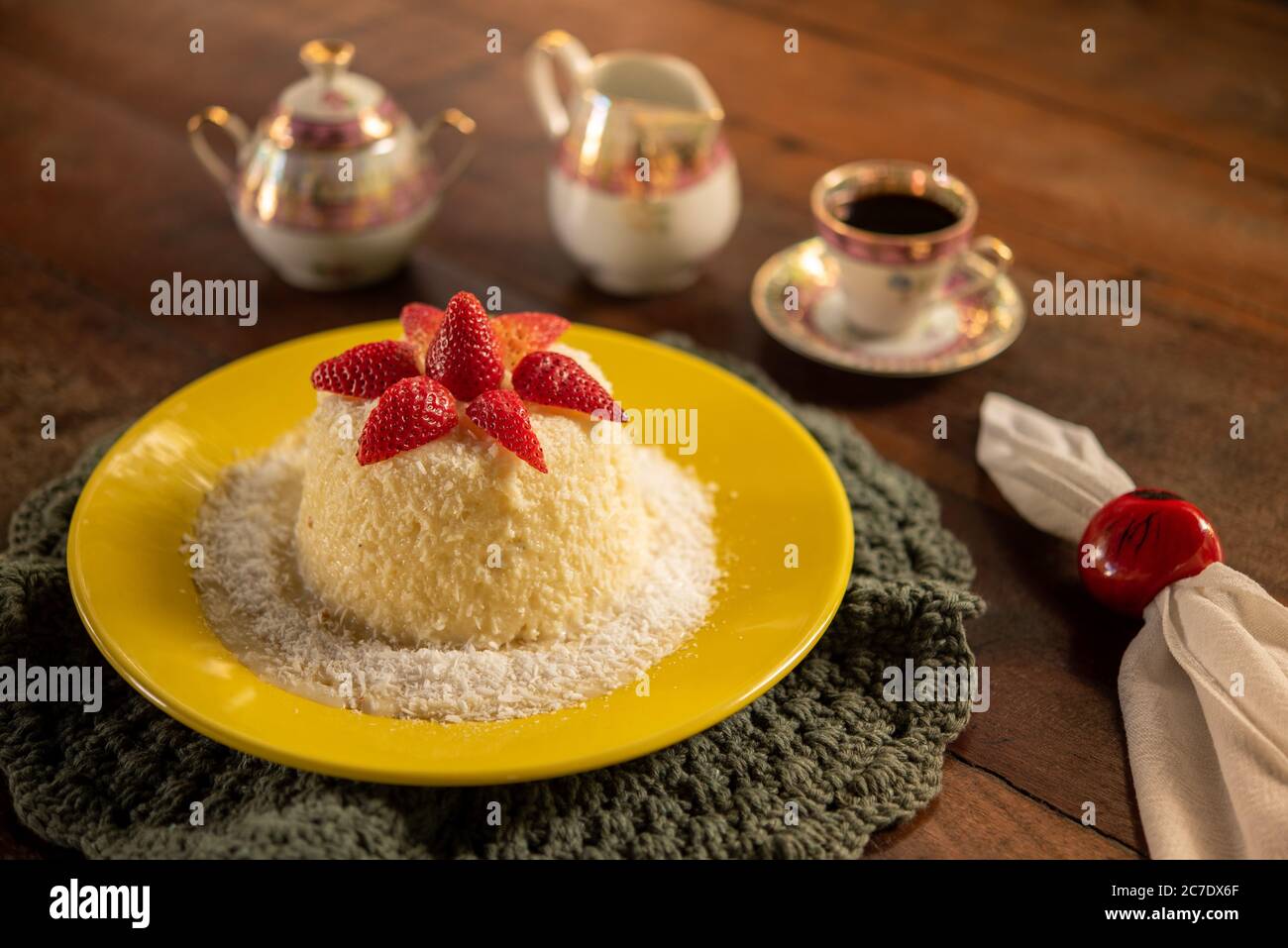 Dessert ganz in Brasilien geschätzt, vor allem zu einer Tasse Kaffee zu begleiten. Stockfoto