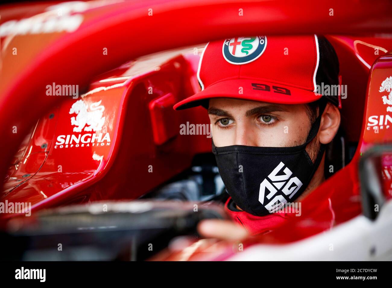 Hungaroring, Budapest, Ungarn. Juli 2020. F1 Grand Prix von Ungarn, Fahrer Ankunft und Streckenbesichtigung Tag; 99 Antonio Giovinazzi ITA, Alfa Romeo Racing ORLEN Credit: Action Plus Sports/Alamy Live News Stockfoto