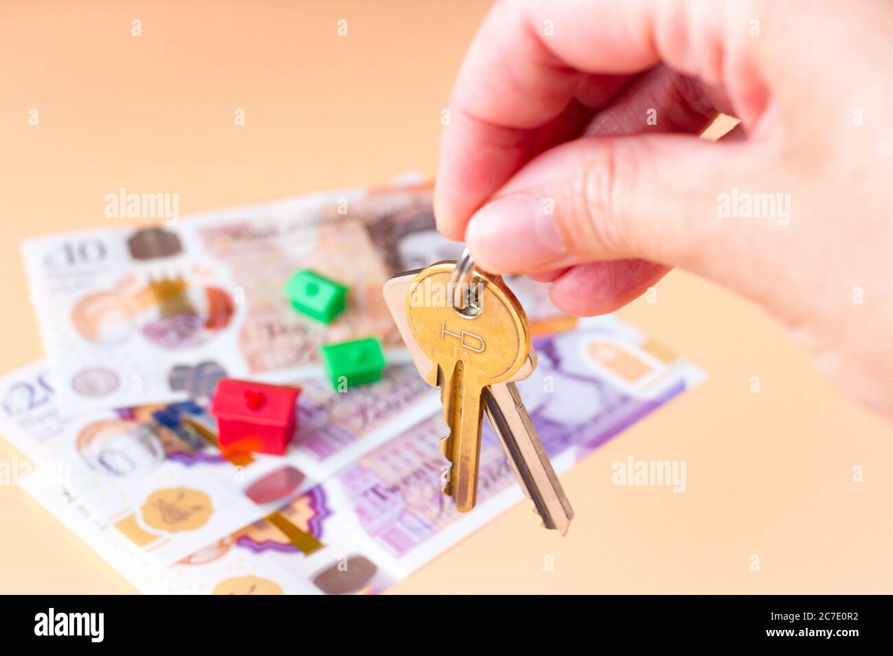 Kauf eines Hauses, Hypothek Konzept Stockfoto