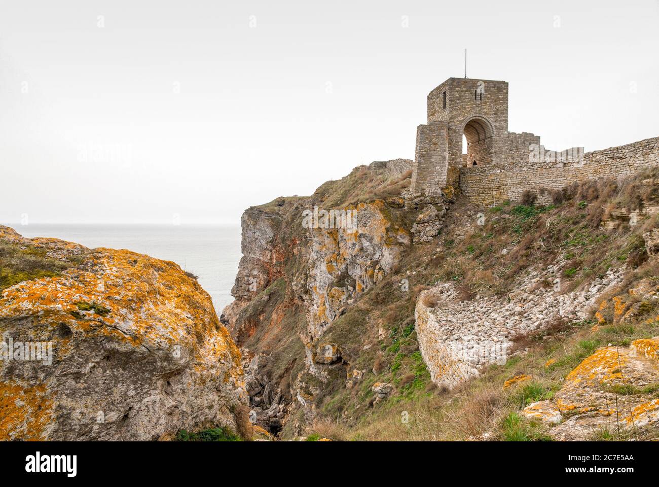 Calibacra oder kaliakra Festung Ruinen, bulgarien Stockfoto