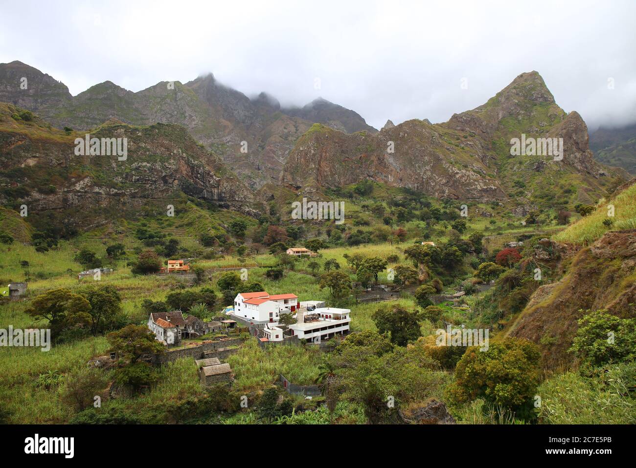 Malerisches Vale de Paul auf der Insel Santo Antao, Kap Verde Stockfoto