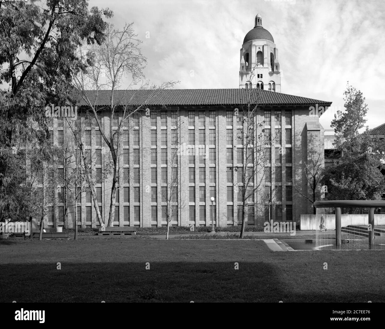 Cecil H. Green Library (ursprünglich Stanford University Library), Stanford University, Palo Alto, California, USA, Historic American Buildings Survey Stockfoto