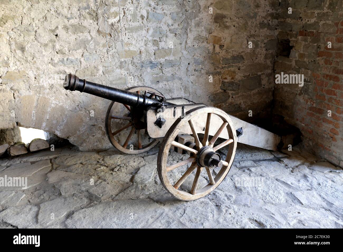 Historische Festung von Khotyn in der Ukraine Stockfoto