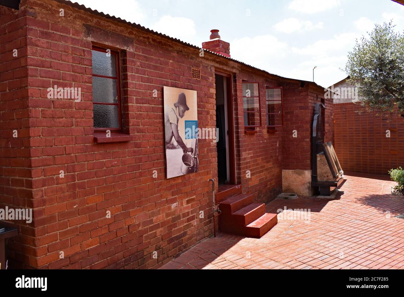 Das Mandela House in der Vilakazi Street in Orlando West, Soweto
