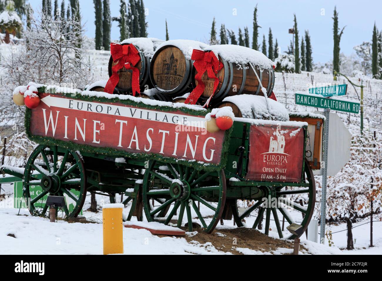 Europa Village Winery, Temecula Valley, Südkalifornien, USA Stockfoto