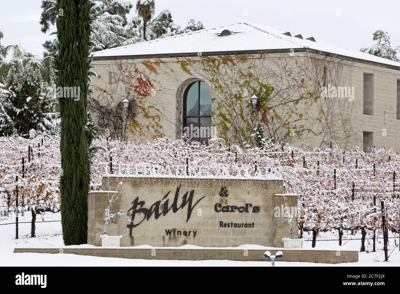 Baily Winery, Temecula Valley, Südkalifornien, USA Stockfoto