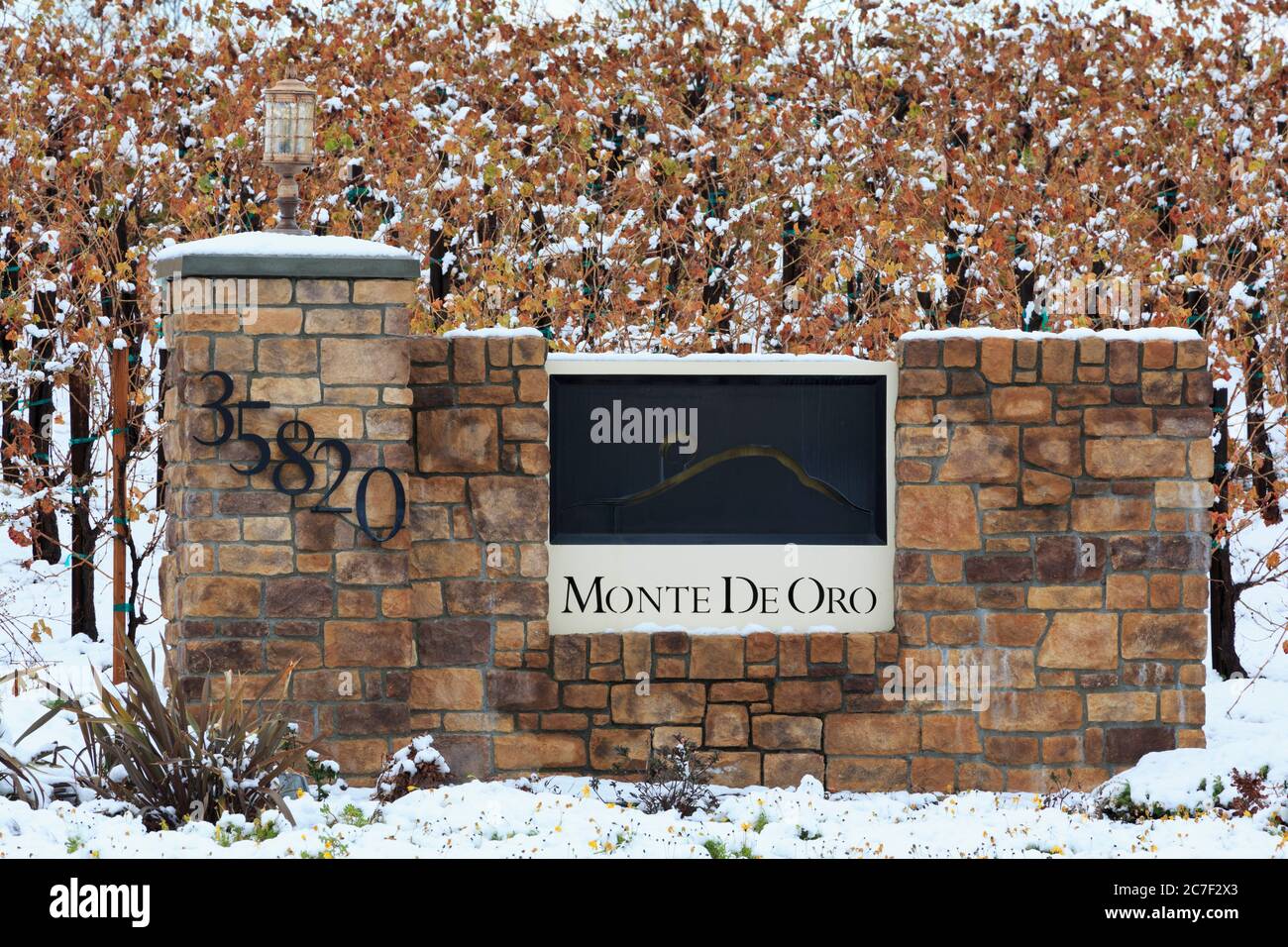 Weingut Monte De Oro, Temecula Valley, Südkalifornien, USA Stockfoto