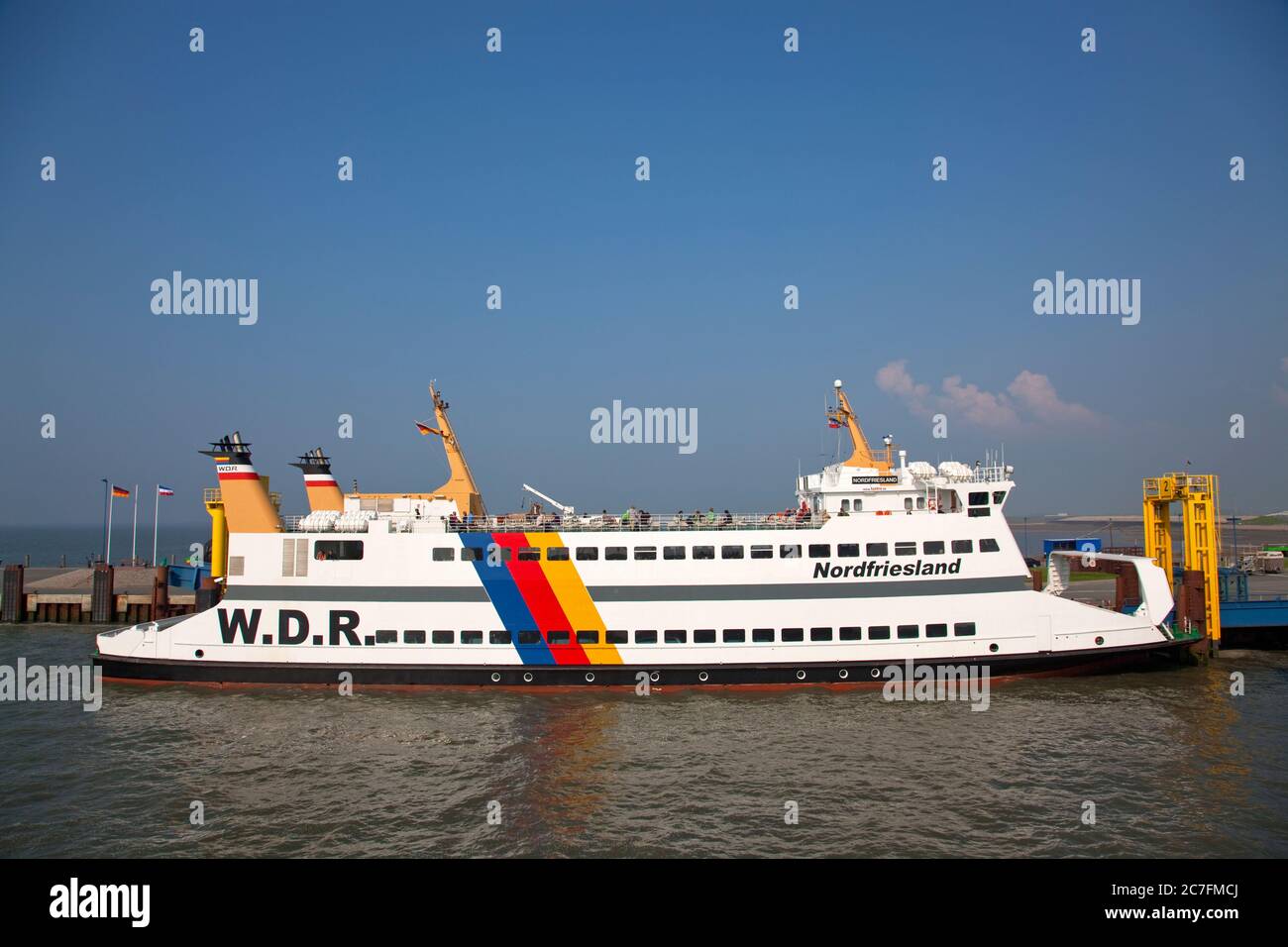 Deutschland, Schleswig-Holstein, Fähre, Wyk, Föhrinsel, Nordsee, Nordseeinsel, . Stockfoto