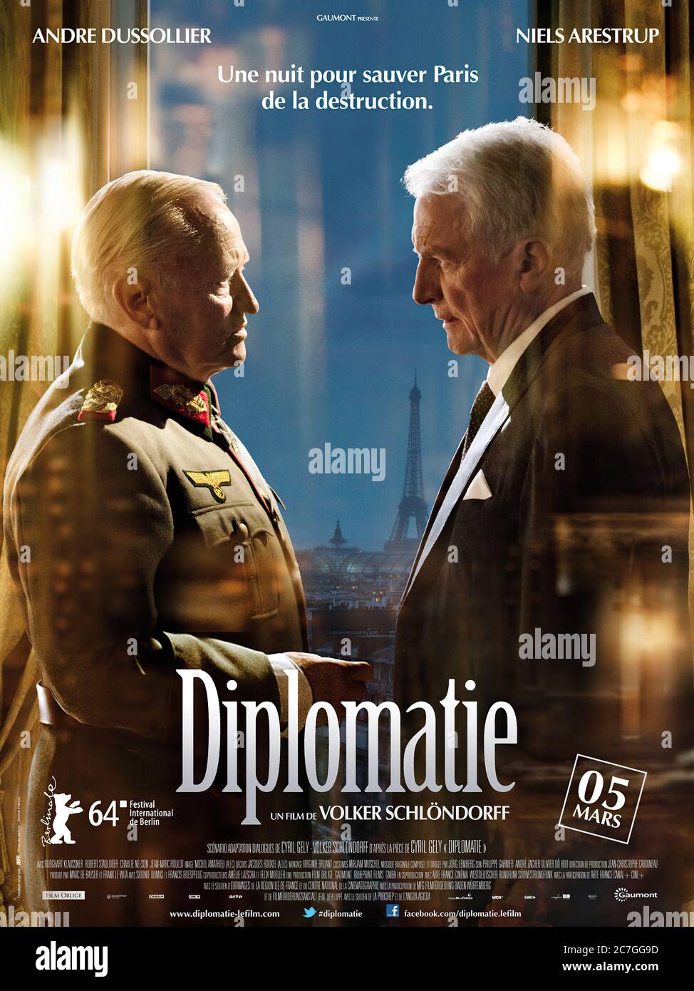 Diplomatie - Filmposter Stockfoto