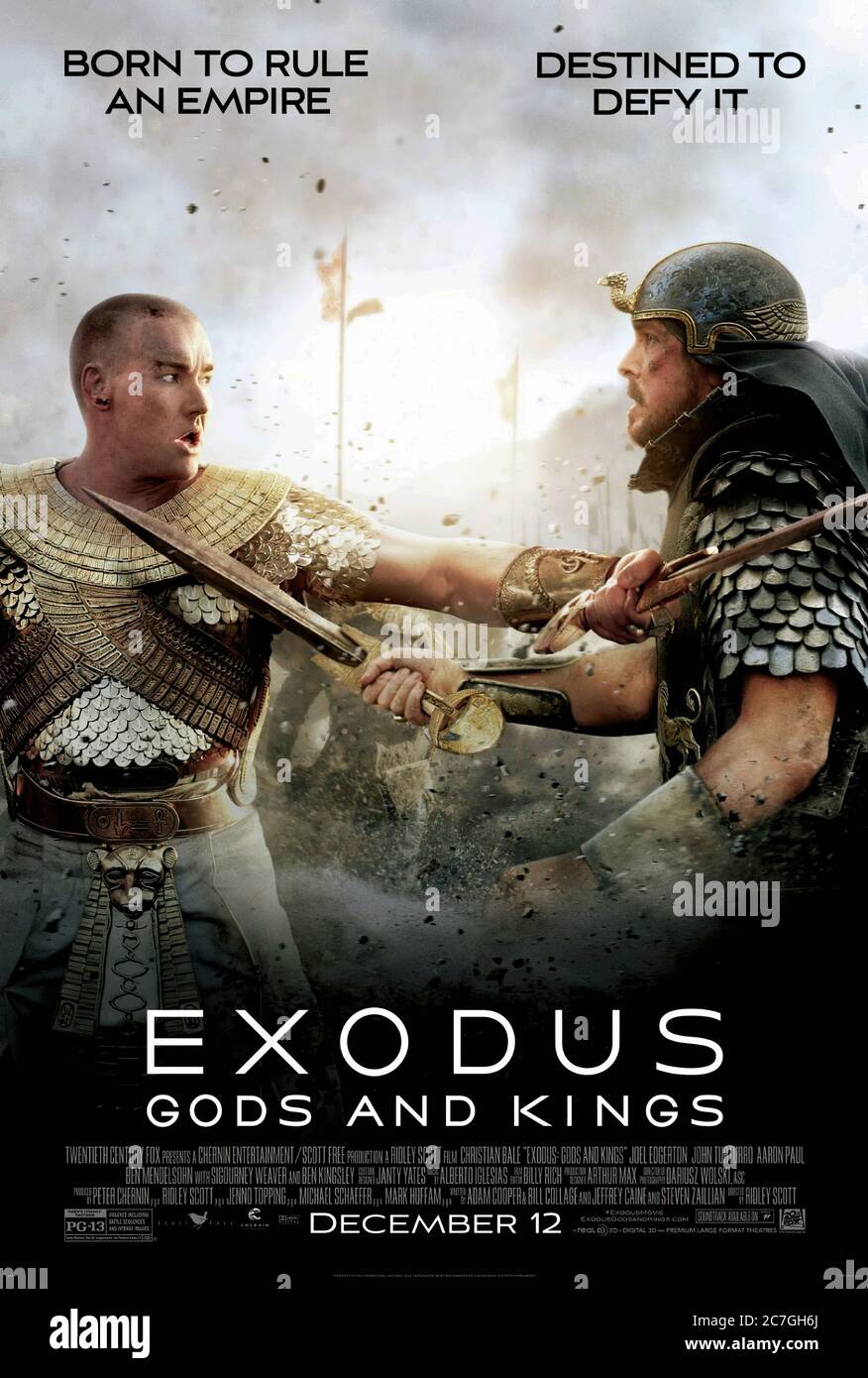 Exodus Gods and Kings - Filmplakat Stockfoto