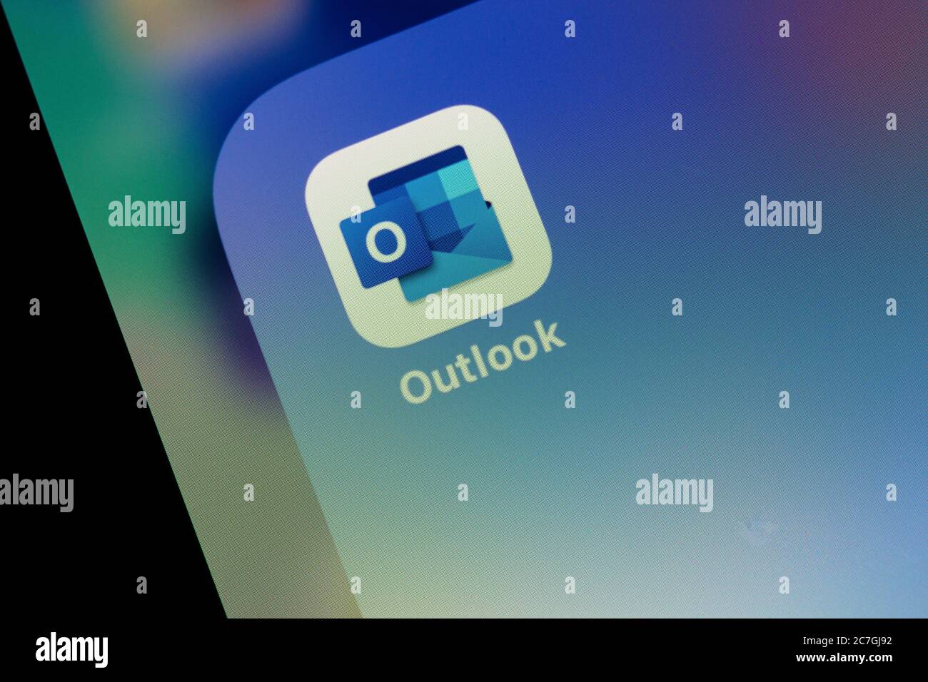 Ostersund, Schweden - 17. Juli 2020: Outlook App Icon. Microsoft Outlook ist ein persönlicher Informationsmanager von Microsoft Stockfoto
