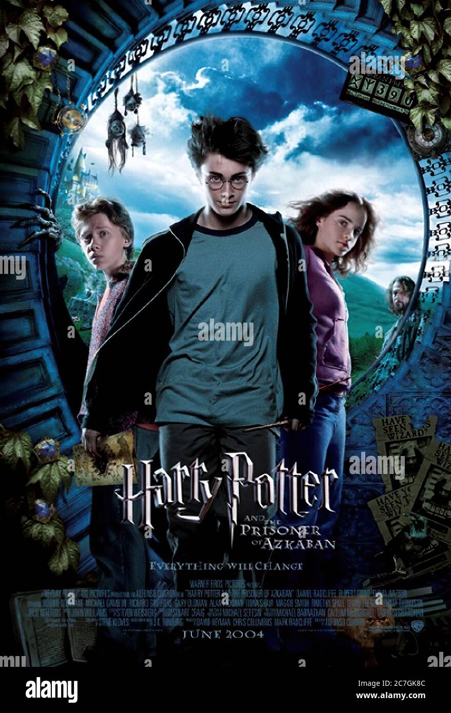 Harry Potter und der Gefangene von Azkaban - Filmposter Stockfoto